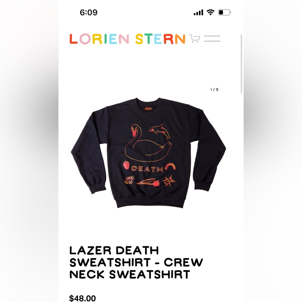 Black Graphic Sweatshirt